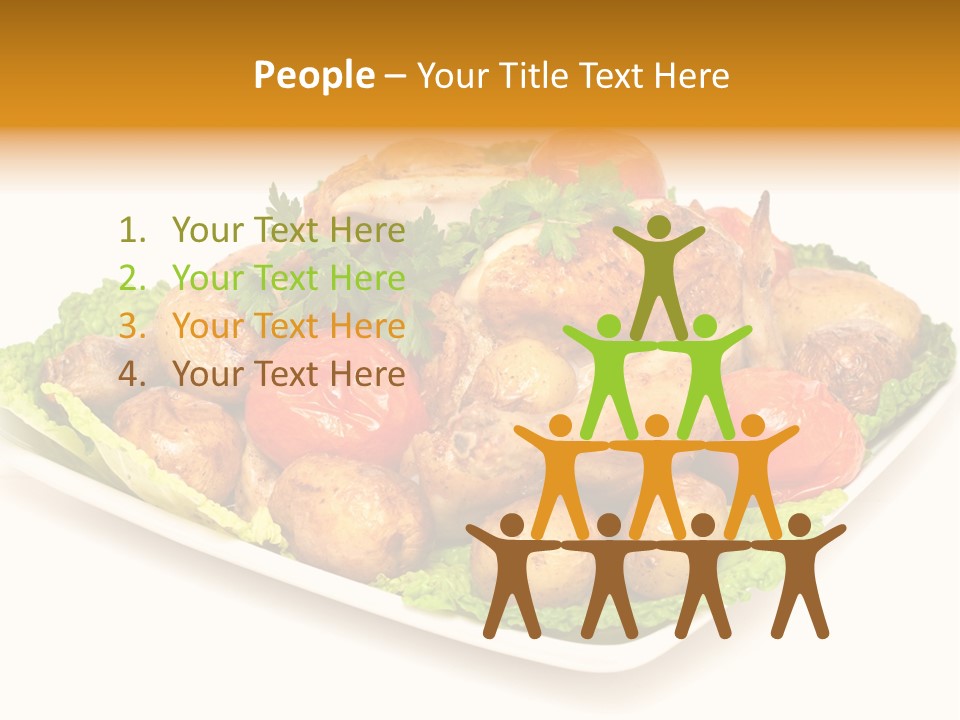 Food Parsley Chicken PowerPoint Template