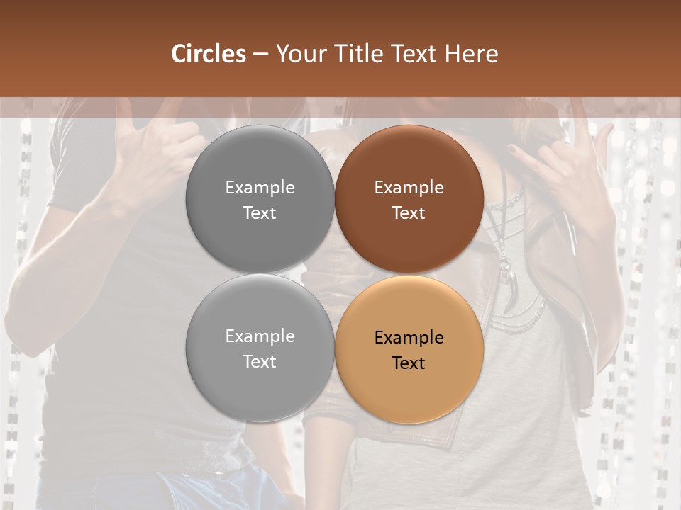 Headphone Young Portrait PowerPoint Template