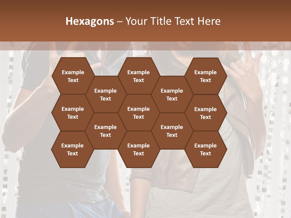 Headphone Young Portrait PowerPoint Template