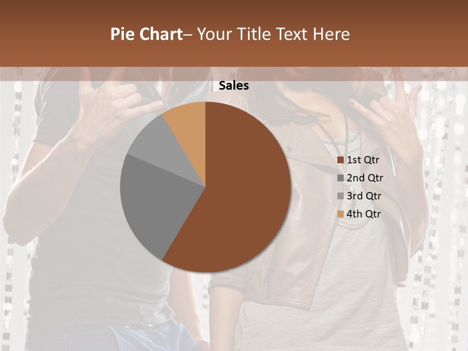 Headphone Young Portrait PowerPoint Template