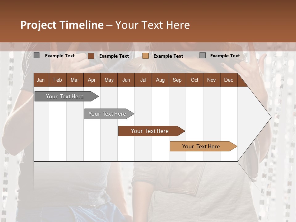 Headphone Young Portrait PowerPoint Template