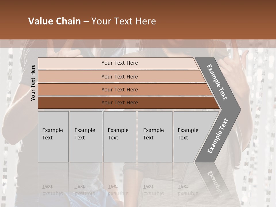 Headphone Young Portrait PowerPoint Template