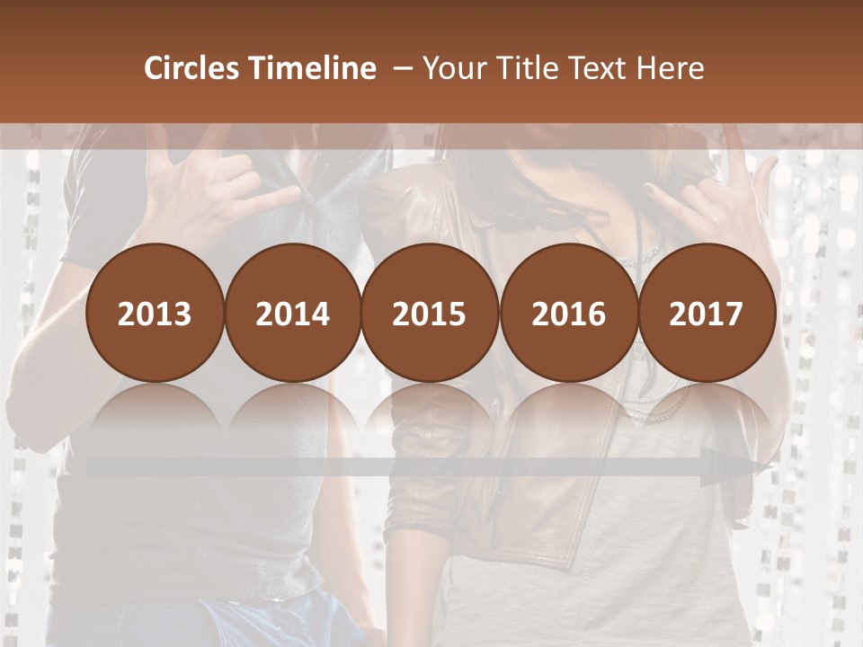 Headphone Young Portrait PowerPoint Template