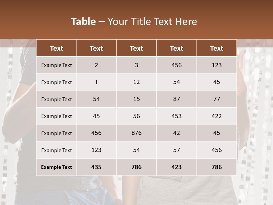 Headphone Young Portrait PowerPoint Template