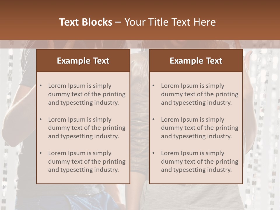 Headphone Young Portrait PowerPoint Template