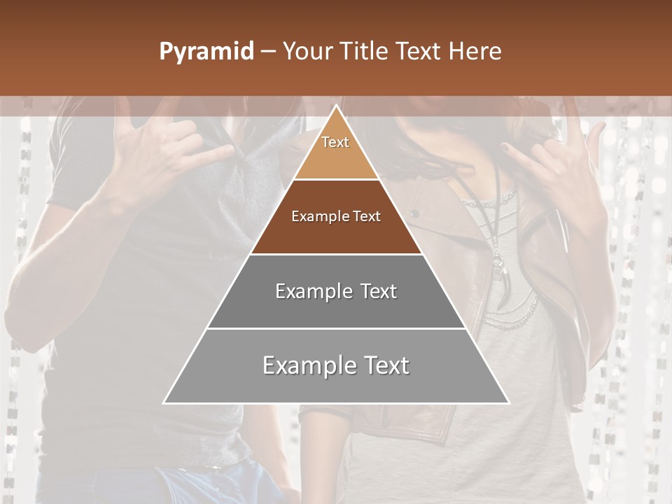 Headphone Young Portrait PowerPoint Template