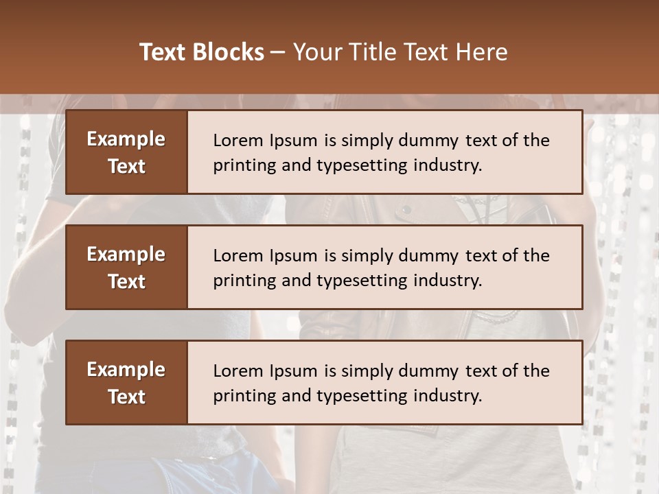 Headphone Young Portrait PowerPoint Template
