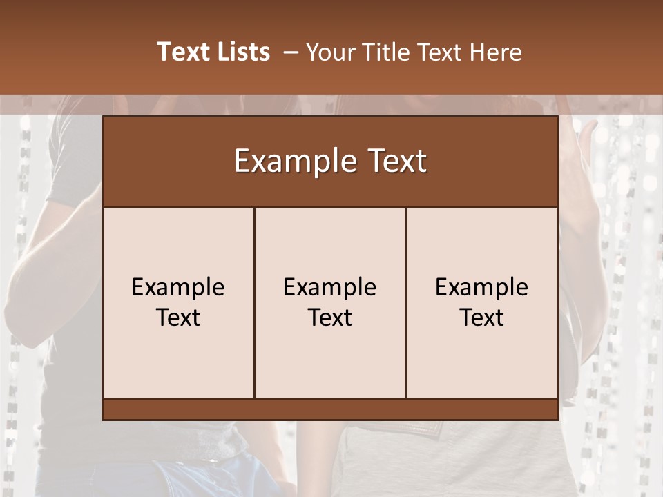 Headphone Young Portrait PowerPoint Template