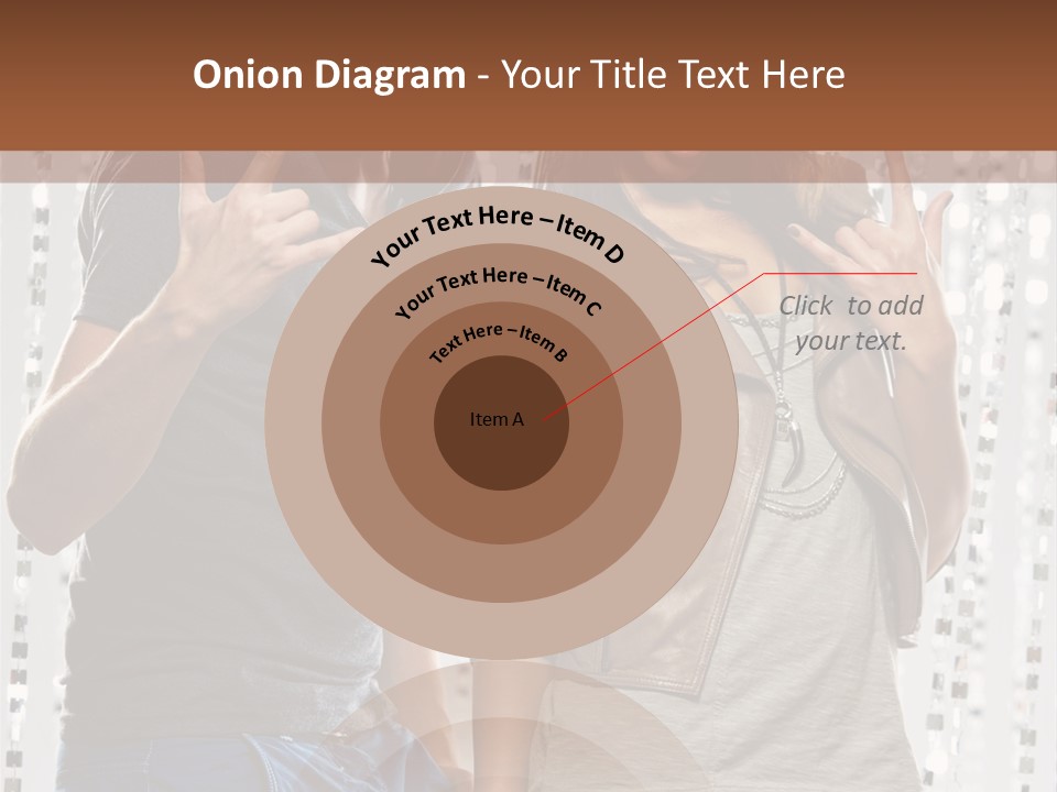 Headphone Young Portrait PowerPoint Template