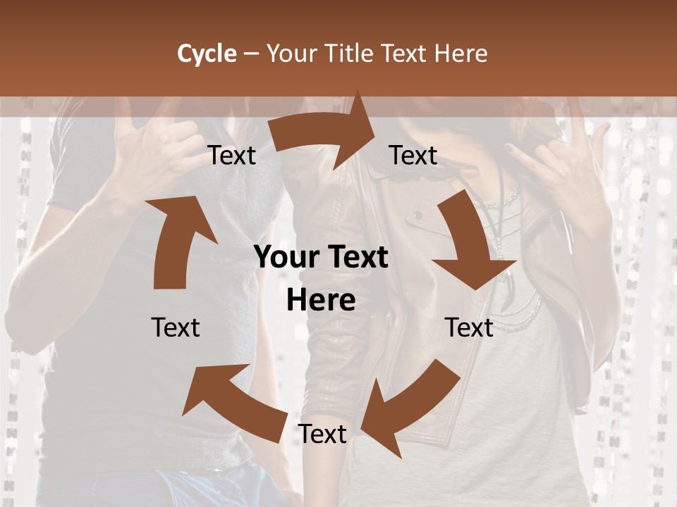 Headphone Young Portrait PowerPoint Template