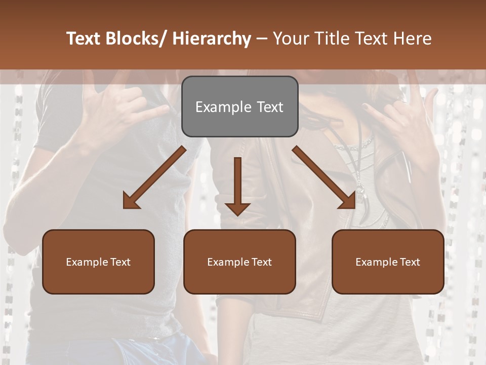 Headphone Young Portrait PowerPoint Template