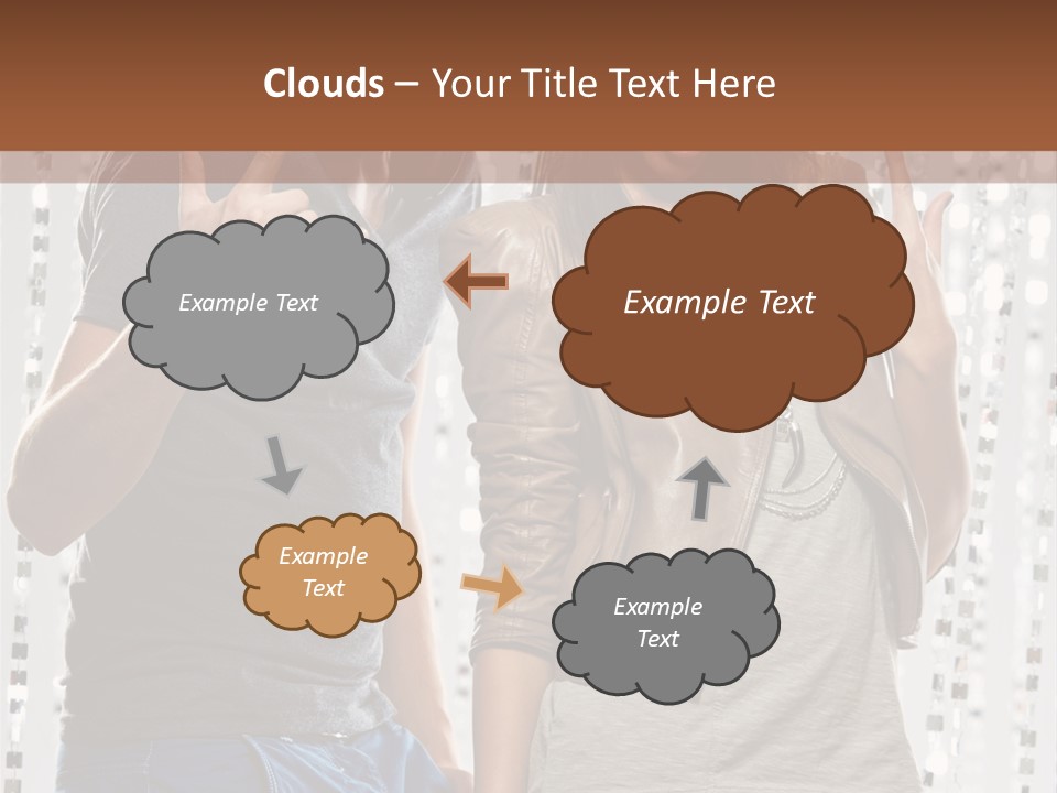 Headphone Young Portrait PowerPoint Template