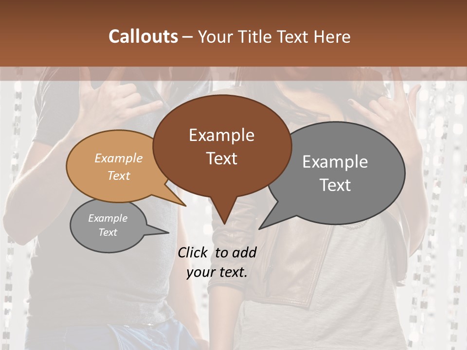 Headphone Young Portrait PowerPoint Template