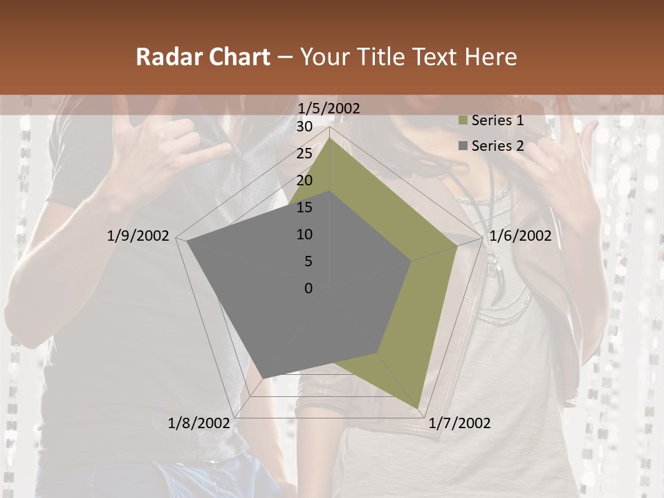 Headphone Young Portrait PowerPoint Template