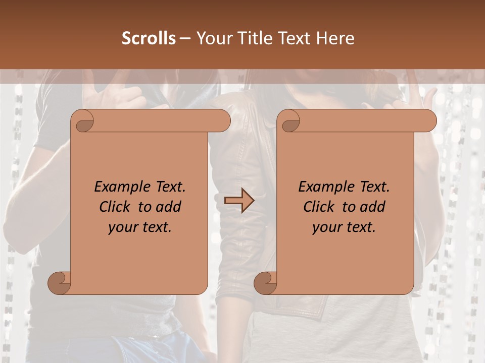 Headphone Young Portrait PowerPoint Template