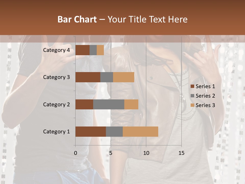 Headphone Young Portrait PowerPoint Template