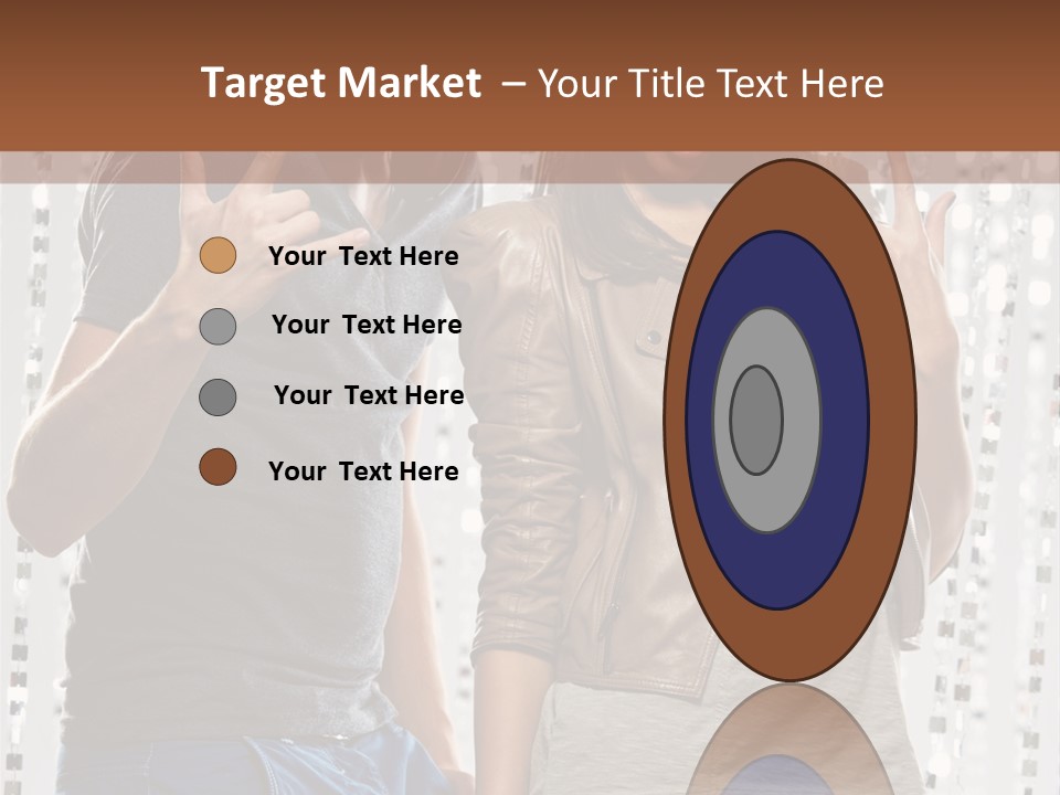 Headphone Young Portrait PowerPoint Template