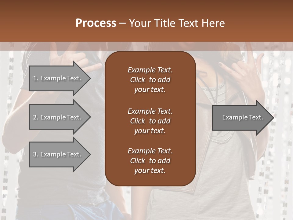 Headphone Young Portrait PowerPoint Template