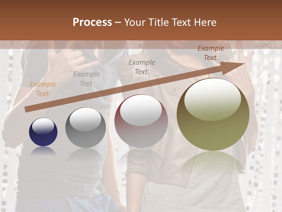 Headphone Young Portrait PowerPoint Template