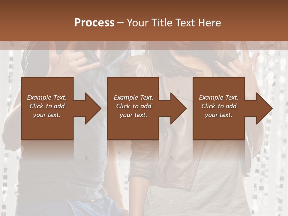 Headphone Young Portrait PowerPoint Template