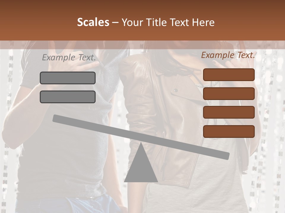 Headphone Young Portrait PowerPoint Template