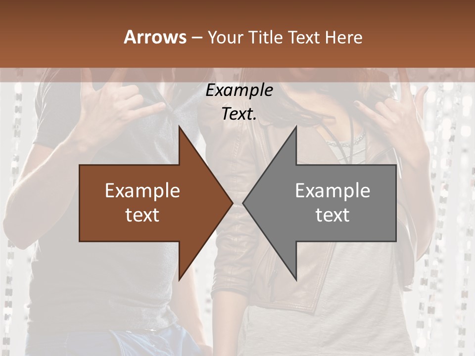 Headphone Young Portrait PowerPoint Template