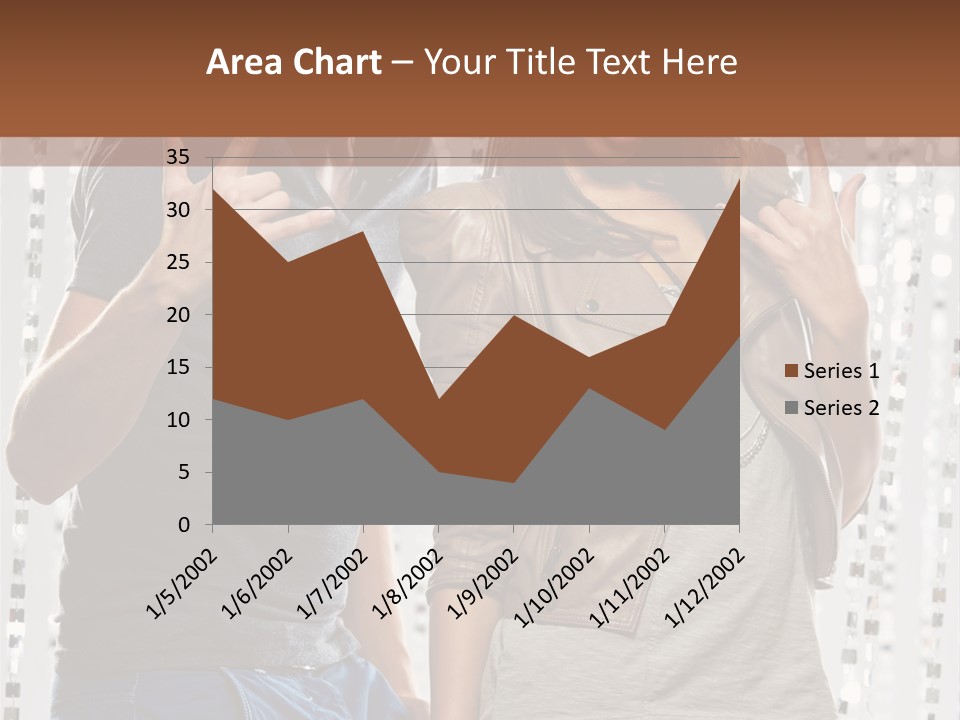 Headphone Young Portrait PowerPoint Template