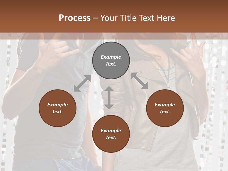 Headphone Young Portrait PowerPoint Template