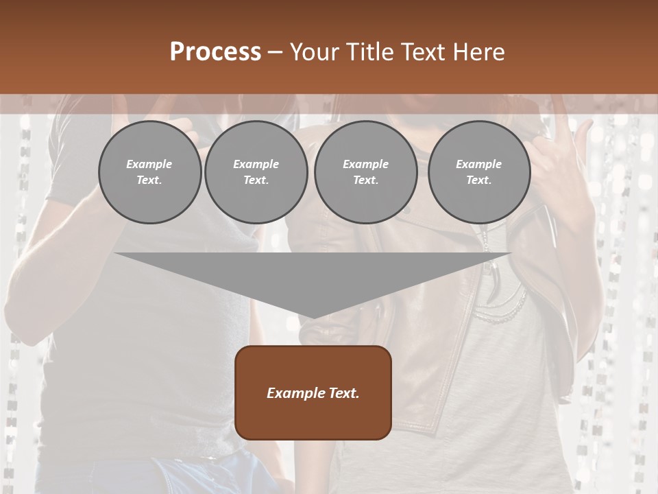 Headphone Young Portrait PowerPoint Template