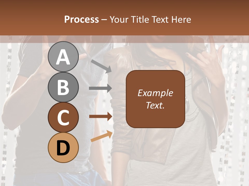 Headphone Young Portrait PowerPoint Template