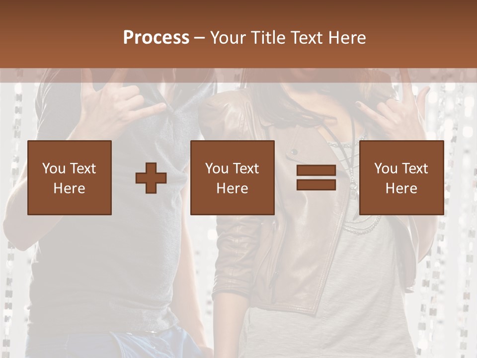 Headphone Young Portrait PowerPoint Template