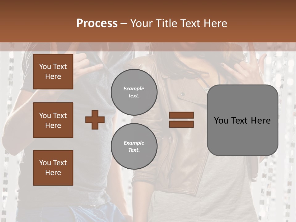 Headphone Young Portrait PowerPoint Template