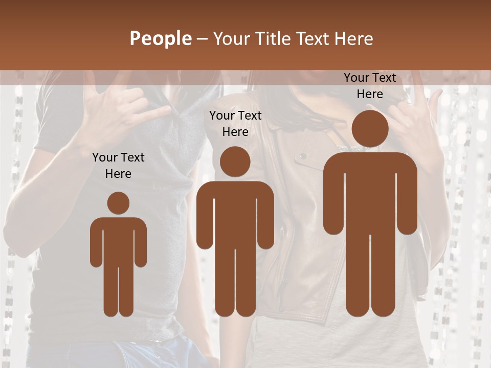 Headphone Young Portrait PowerPoint Template