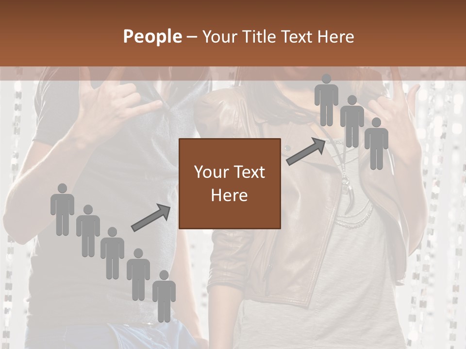 Headphone Young Portrait PowerPoint Template