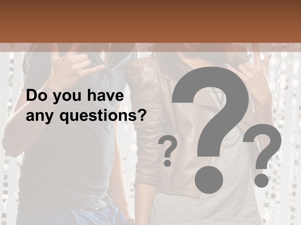 Headphone Young Portrait PowerPoint Template