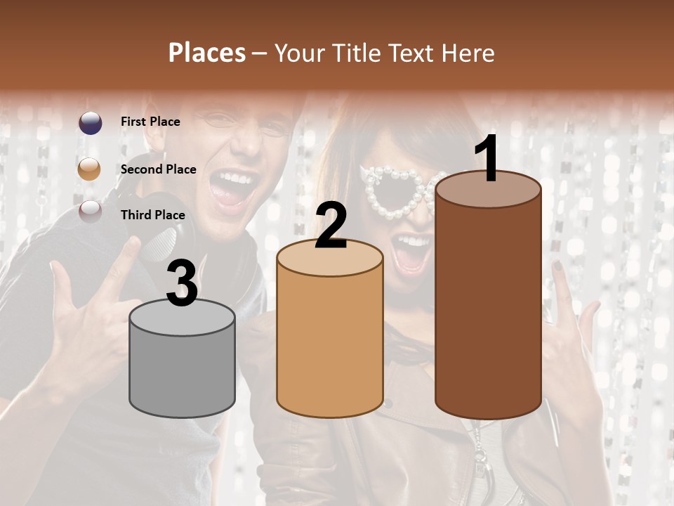 Screaming People Club PowerPoint Template