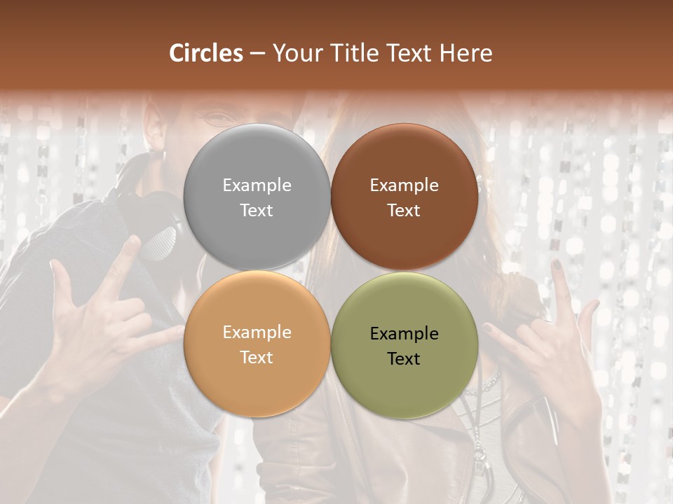 Screaming People Club PowerPoint Template