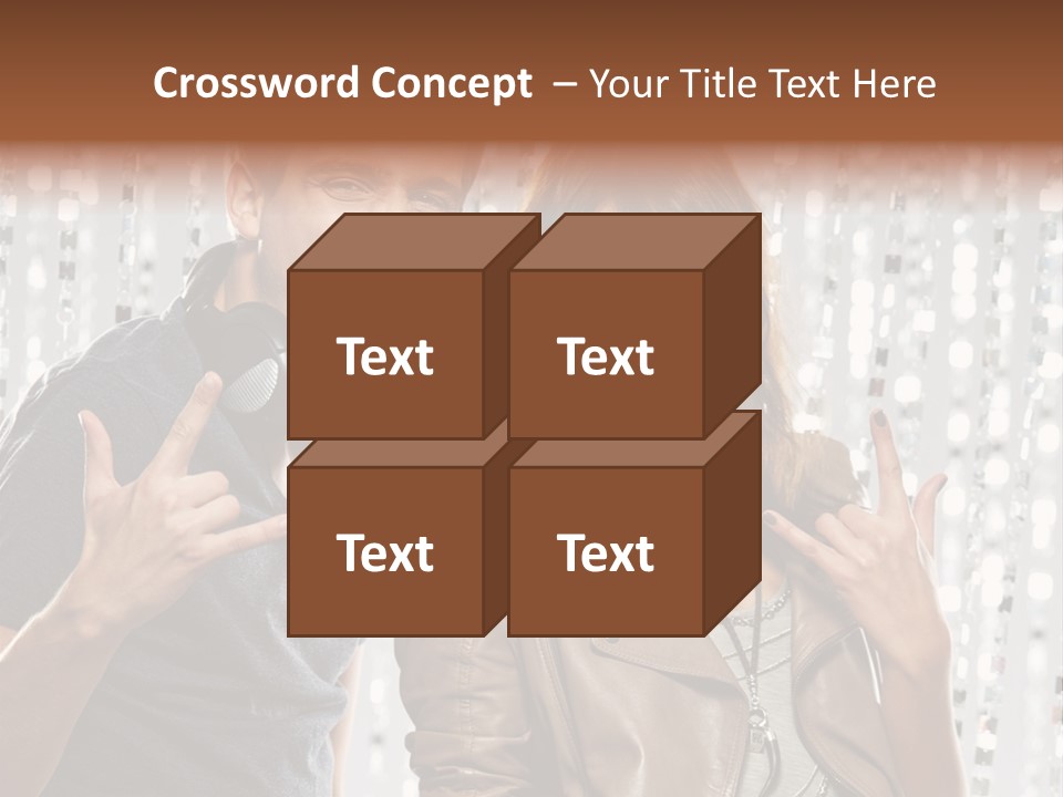Screaming People Club PowerPoint Template