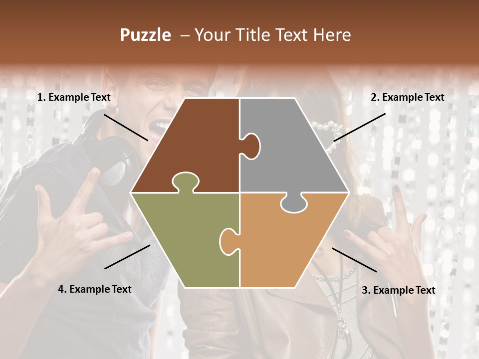 Screaming People Club PowerPoint Template