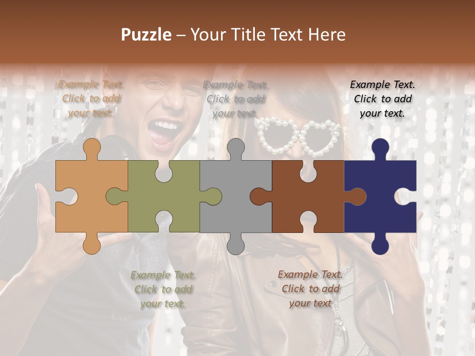 Screaming People Club PowerPoint Template