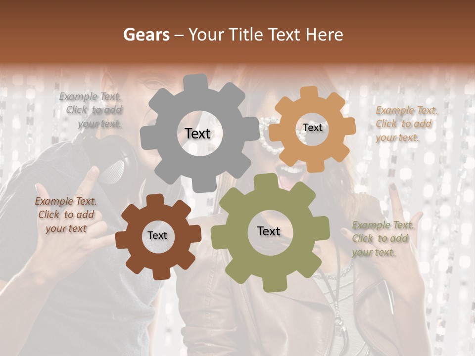 Screaming People Club PowerPoint Template