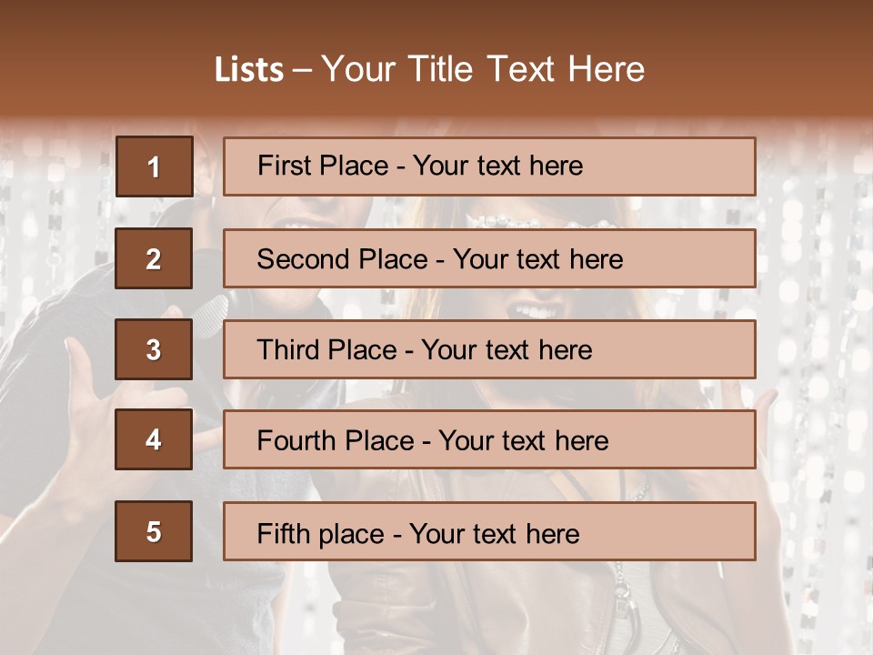 Screaming People Club PowerPoint Template