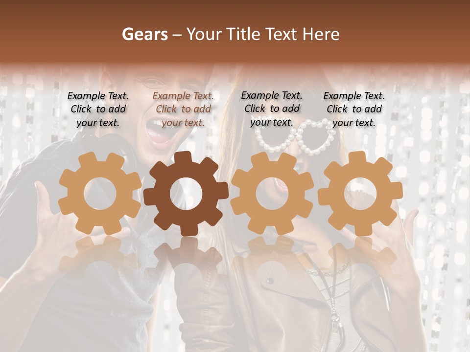 Screaming People Club PowerPoint Template