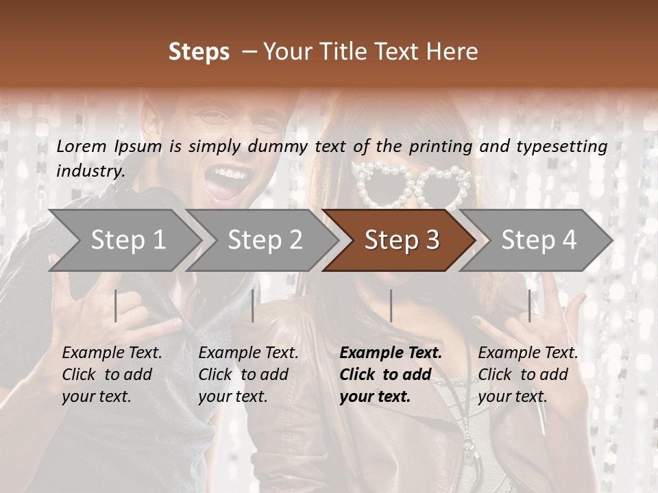 Screaming People Club PowerPoint Template
