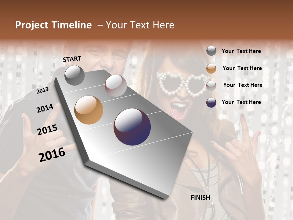 Screaming People Club PowerPoint Template