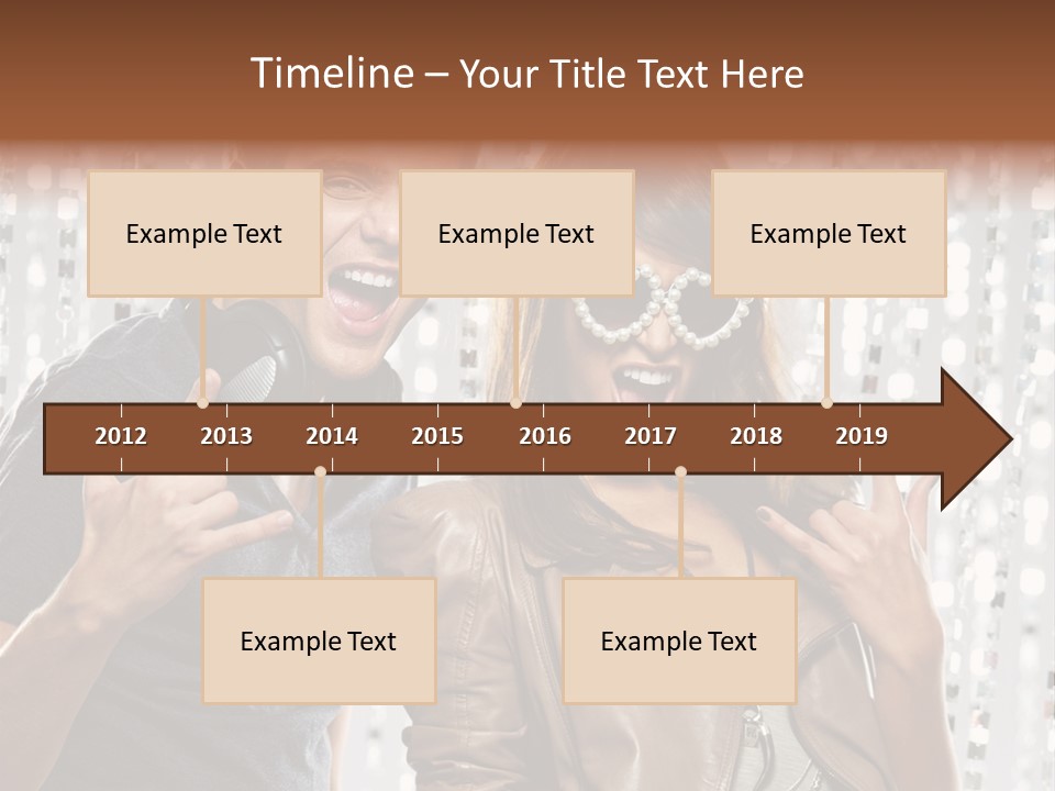 Screaming People Club PowerPoint Template