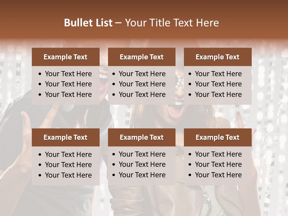 Screaming People Club PowerPoint Template