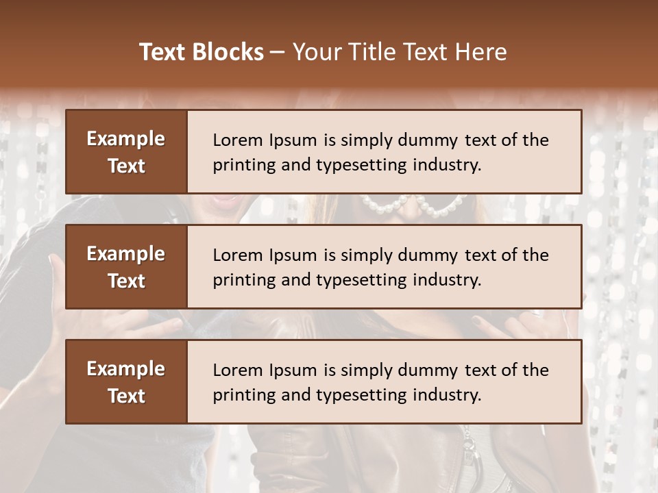 Screaming People Club PowerPoint Template