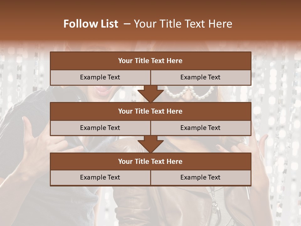 Screaming People Club PowerPoint Template