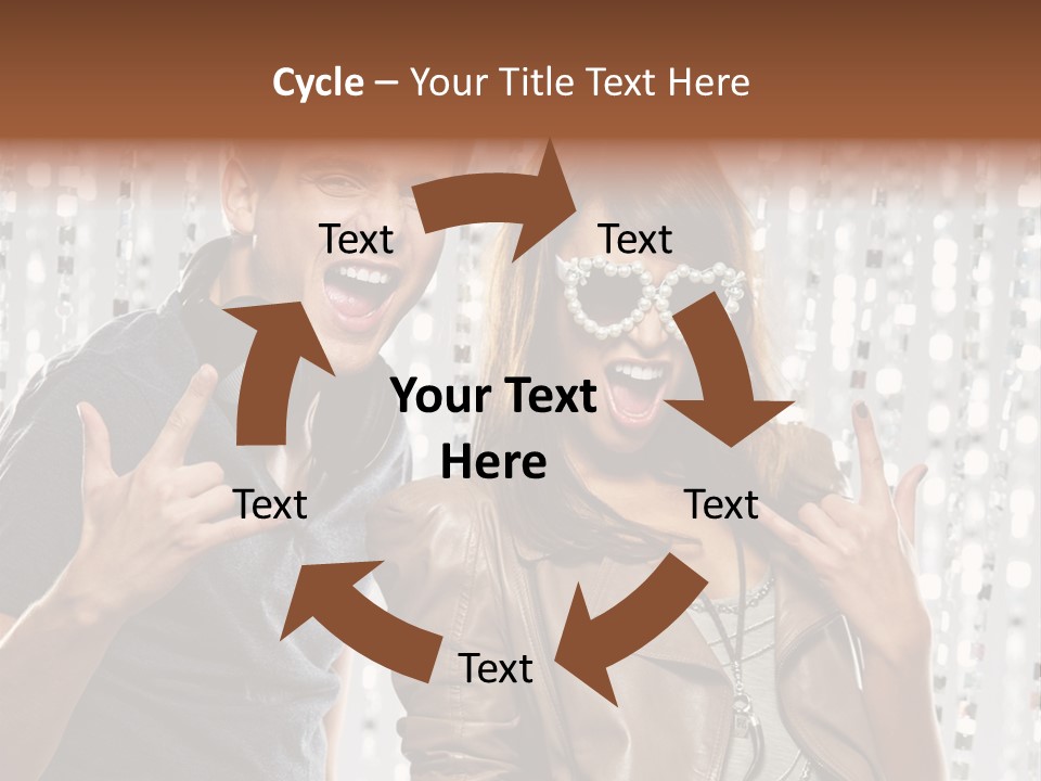 Screaming People Club PowerPoint Template